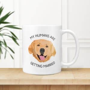 Custom Dog Getting Wedding Mug 1