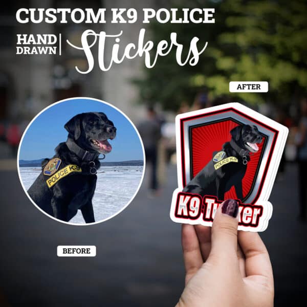 Custom Police K9 Stickers 1