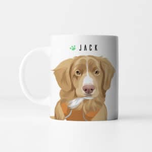 Pet Portrait Mug Personalized 3