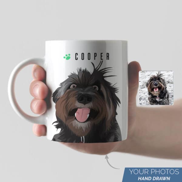 Pet Portrait Mug Personalized 9